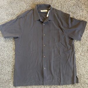 NWT Tommy Bahama Camp Brown Button Down Shirt | Size XL